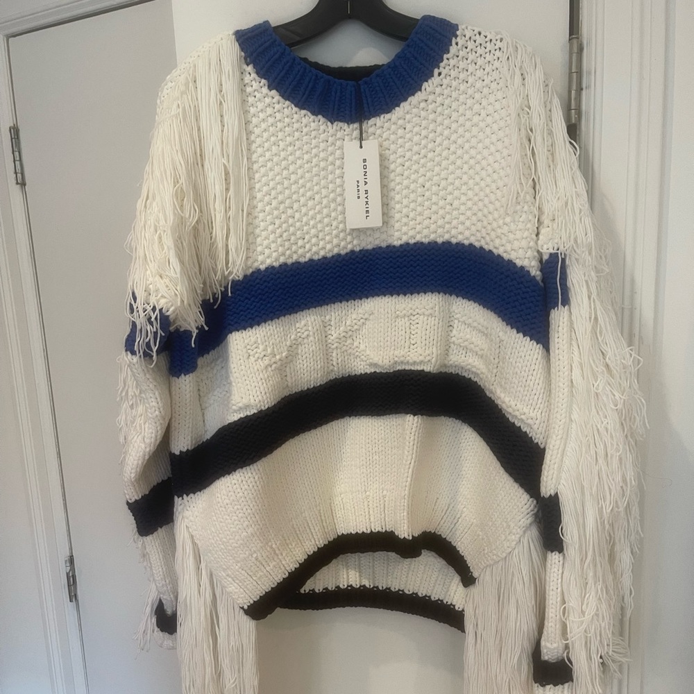 Sonia Rykiel fringe sweater